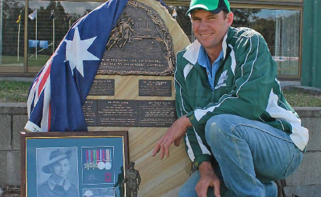 Queensland men’s player Cameron Shepherd will remember the efforts of his grandfather Joe at the Barastoc Polocrosse Nationals Anzac Day service. P Queensland men’s player Cameron Shepherd will remember the efforts of his grandfather Joe at the Barastoc Polocrosse Nationals Anzac Day service. P